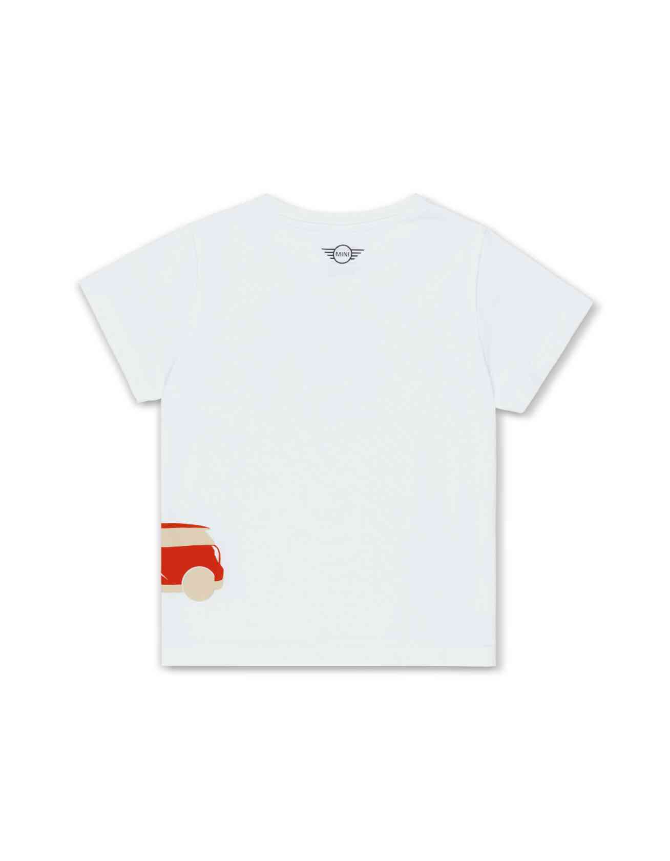 Mini Car Silhouette T-Shirt Weiß / Rebel Red