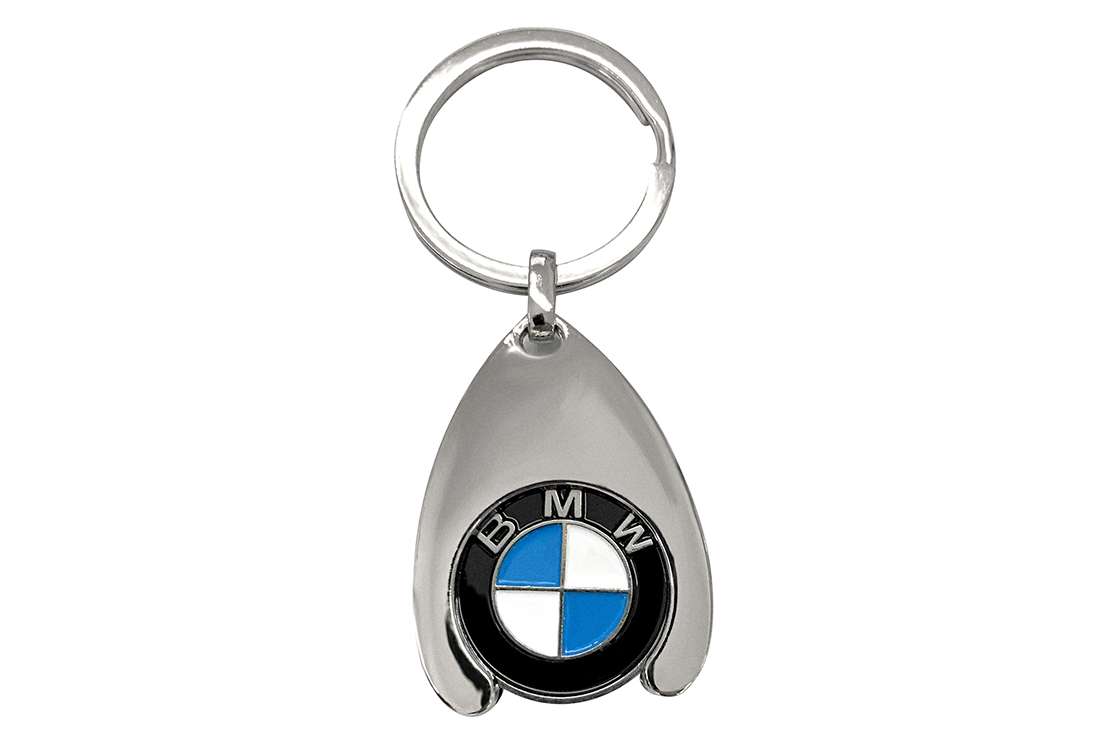 BMW Schlüsselanhänger BMW Logo mit Einkaufschip