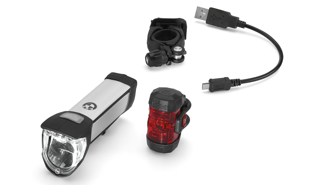 BMW Fahrradlicht LED Set - Vorderlicht und Rücklicht BMW Fahrradlicht LED Set - Vorderlicht und Rücklicht