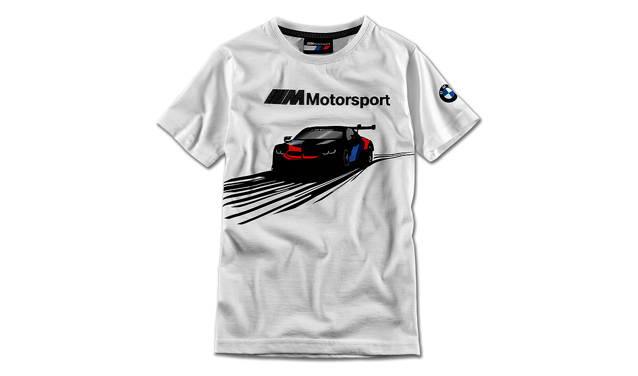 BMW M Motorsport T-Shirt weiß für Kinder