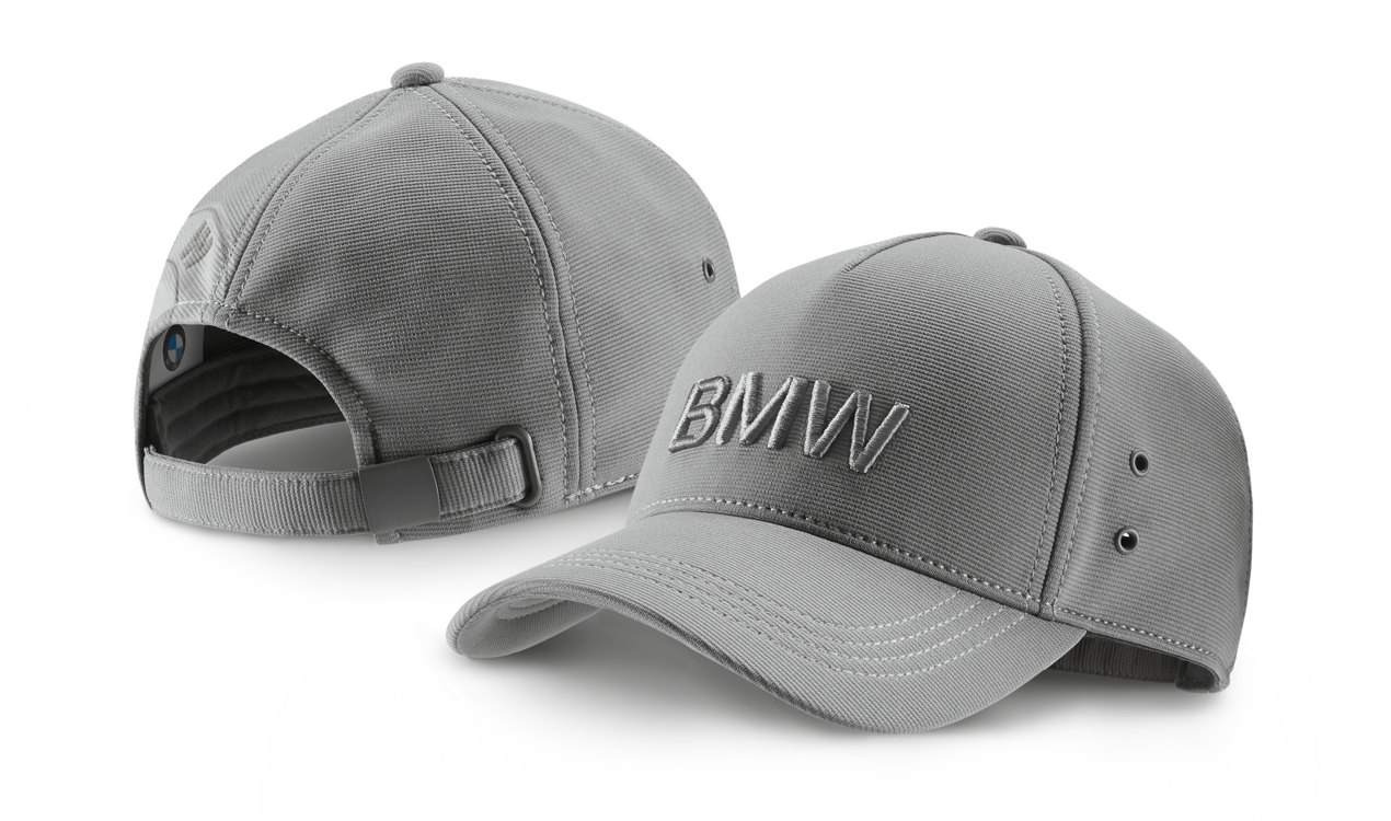 BMW Cap mit 3D Print, grau