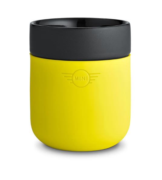 MINI Cup Tasse Zitronengelb / Grau Colourblocking