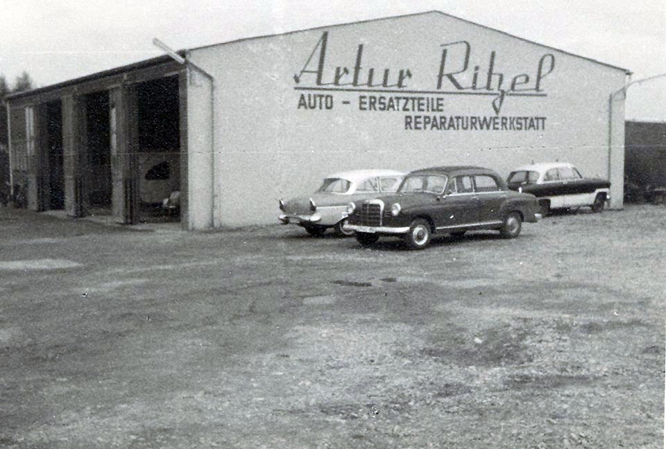 Autohaus Ritzel im Jahre 1961