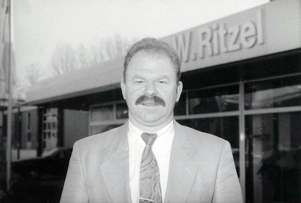 Autohaus Ritzel im Jahre 1961