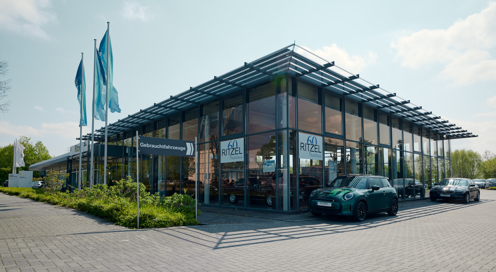 Autohaus Ritzel im Jahre 1961